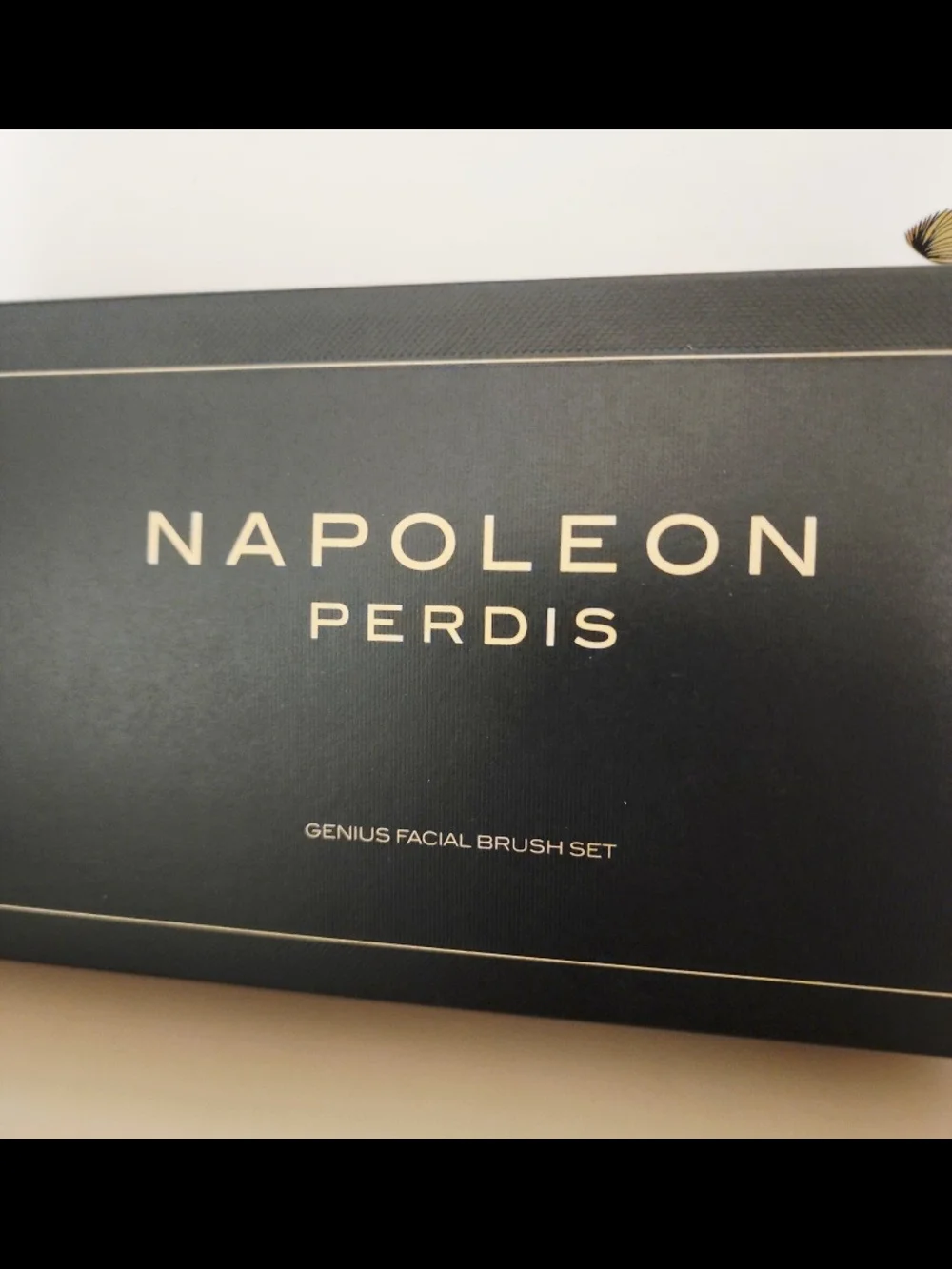 Napoleon Perdis Black and Gold Makeup Brush Set Box